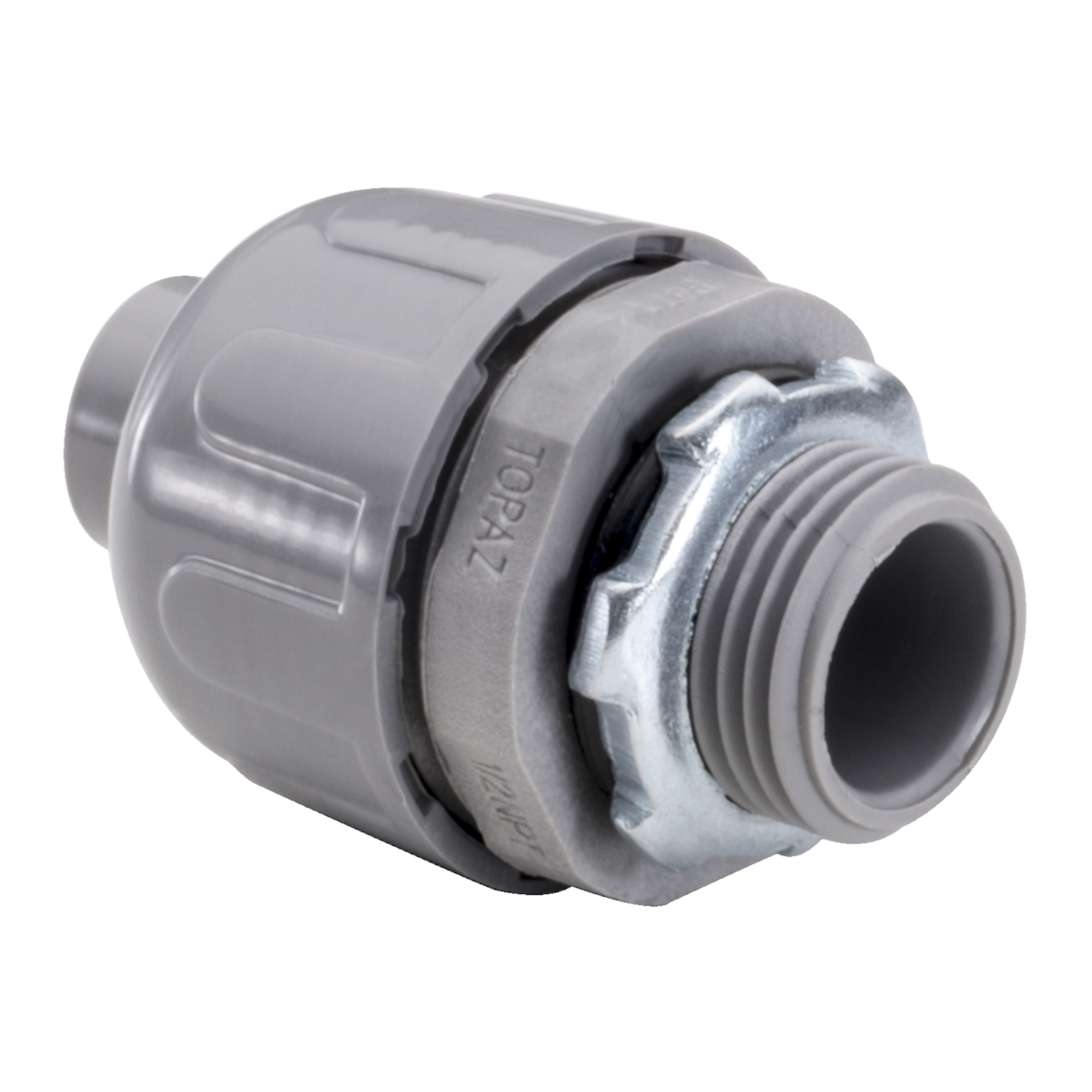 Topaz 1-Inch Straight Non-Metallic Liquidtight Connector from Columbia Safety